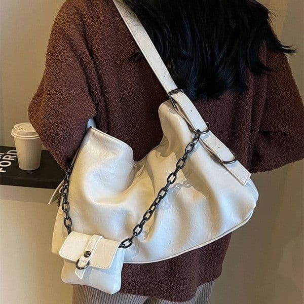 image-Women's Bags With Small Wallet Fashion Retro Chain Shoulder Bag
