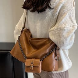 image-Women's Bags With Small Wallet Fashion Retro Chain Shoulder Bag