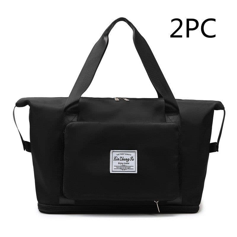 image-Large Capacity Short Trip Dry Wet Separation Fitness Swimming Hand Luggage Foldable Bag