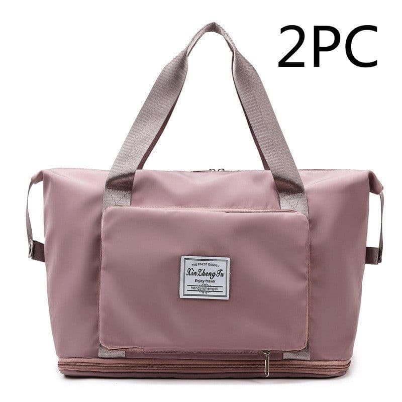 image-Large Capacity Short Trip Dry Wet Separation Fitness Swimming Hand Luggage Foldable Bag