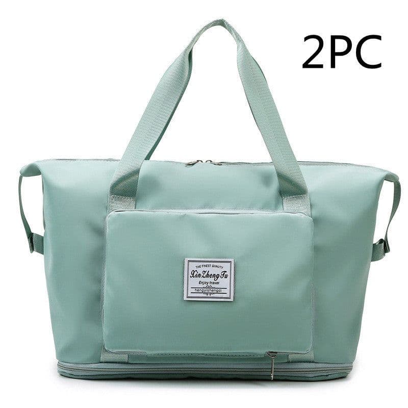 image-Large Capacity Short Trip Dry Wet Separation Fitness Swimming Hand Luggage Foldable Bag