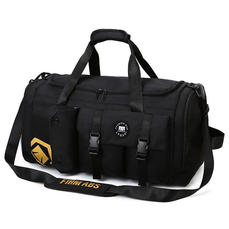 image-Portable Large Capacity Waterproof Travel Bag Shoulder Crossbody Fitness Bag