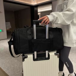 image-Portable Large Capacity Waterproof Travel Bag Shoulder Crossbody Fitness Bag