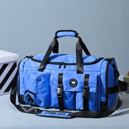 image-Portable Large Capacity Waterproof Travel Bag Shoulder Crossbody Fitness Bag