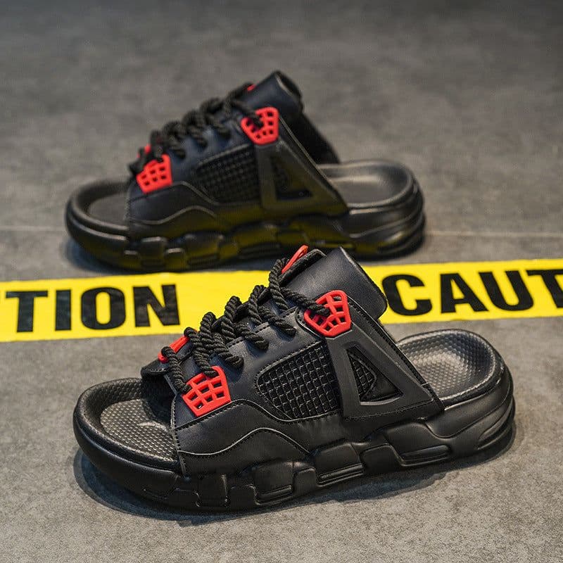 image-Outdoor Non-slip Outdoor Sports Platform Slippers