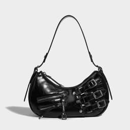 image-Denim Underarm Bag American Retro