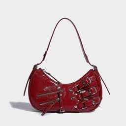 image-Denim Underarm Bag American Retro