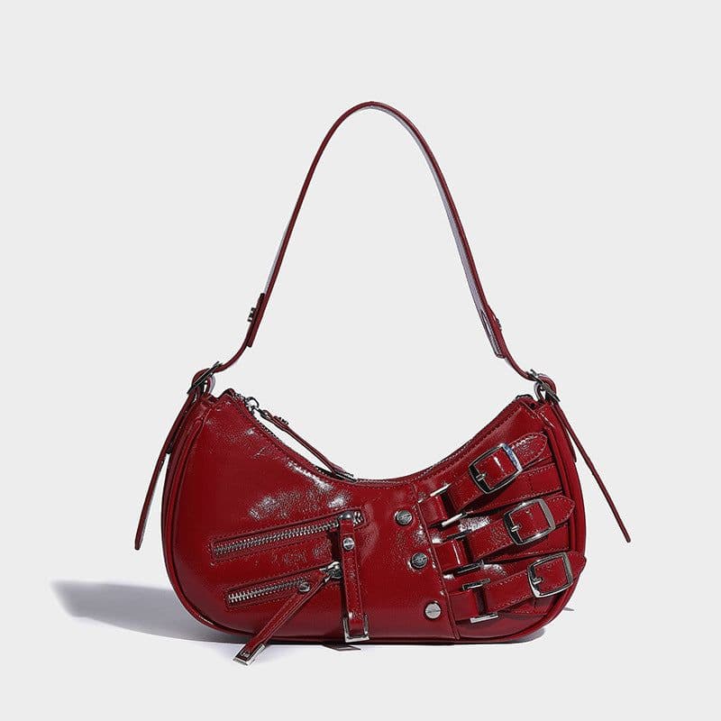 image-Denim Underarm Bag American Retro