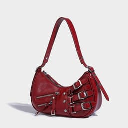 image-Denim Underarm Bag American Retro