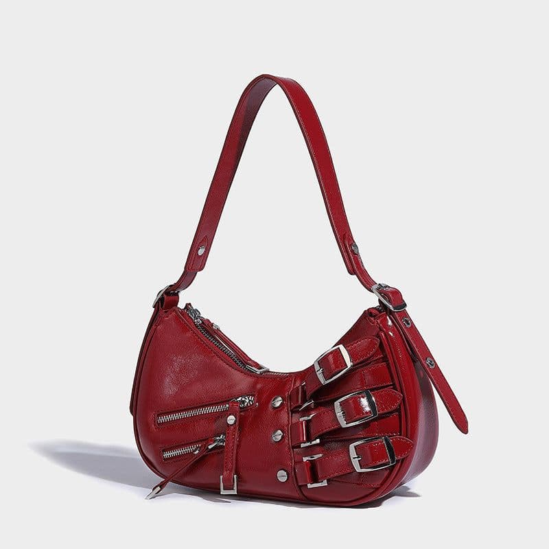 image-Denim Underarm Bag American Retro