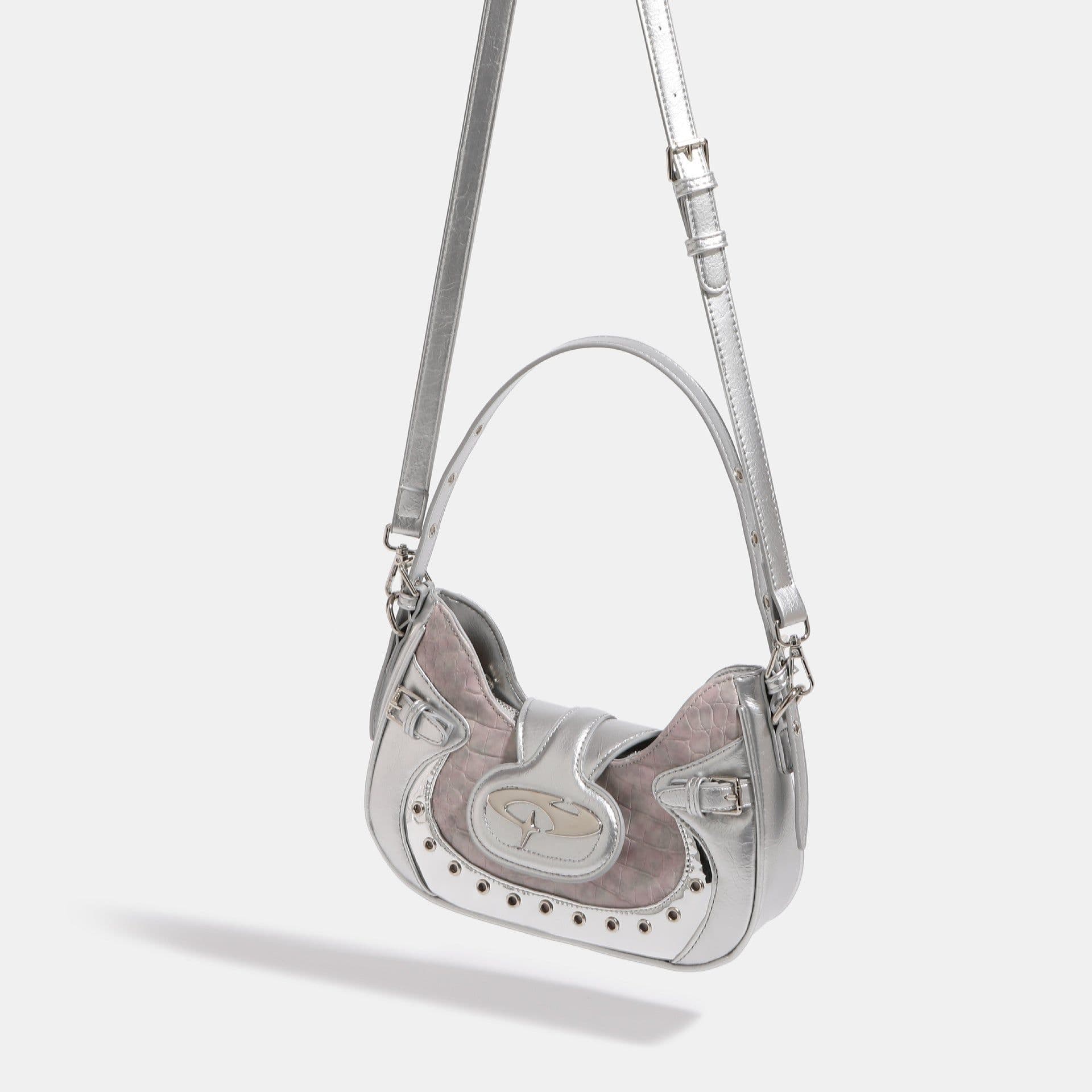 image-Motorcycle Bag Women's Underarm Shoulder Messenger Bag