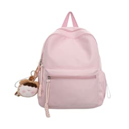 image-Women's Japanese Style Solid Color Raw Backpack Cute And Lightweight Travel