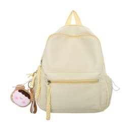 image-Women's Japanese Style Solid Color Raw Backpack Cute And Lightweight Travel