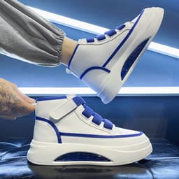 image-High-top Men's Autumn And Winter New Thick Bottom Heightened Easy Wear Shoes