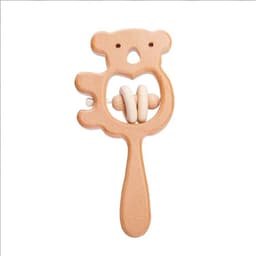 image-Baby Hand-held Rattle DIY Soothing Wooden Toys