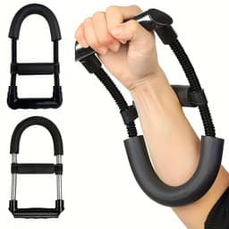 image-Arm Strength Training Tool, Adjustable Wrist Strengthener, Arm Muscle Trainer Hand Adjustable Strength Black Strengthener Men Arm Home Trainer Grip Finger Wrist Equipment Fitness Resistance Training