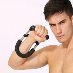 image-Arm Strength Training Tool, Adjustable Wrist Strengthener, Arm Muscle Trainer Hand Adjustable Strength Black Strengthener Men Arm Home Trainer Grip Finger Wrist Equipment Fitness Resistance Training