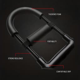 image-Arm Strength Training Tool, Adjustable Wrist Strengthener, Arm Muscle Trainer Hand Adjustable Strength Black Strengthener Men Arm Home Trainer Grip Finger Wrist Equipment Fitness Resistance Training