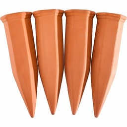 image-Automatic Watering Garden Tools Lazy Red Pottery Drainer