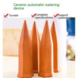 image-Automatic Watering Garden Tools Lazy Red Pottery Drainer