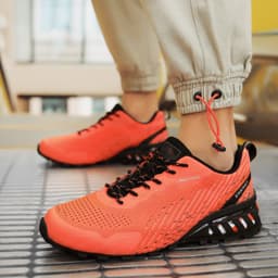 image-Spring New Men's Shoes Fashion Plus Size Outdoor Shock-absorbing Running Shoes Breathable