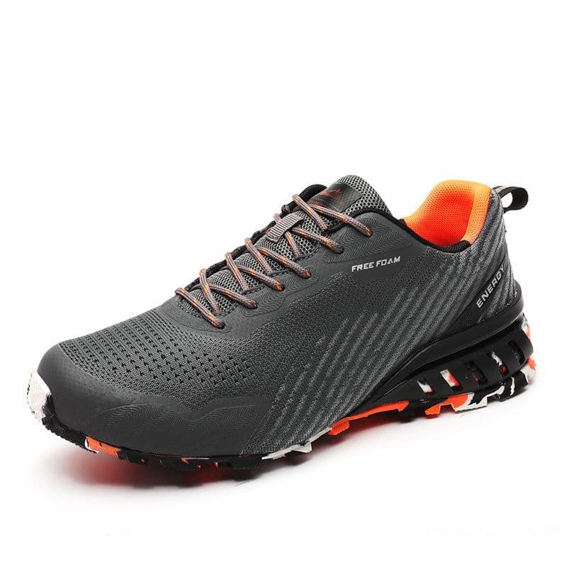 image-Spring New Men's Shoes Fashion Plus Size Outdoor Shock-absorbing Running Shoes Breathable