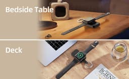 image-Portable 1000mAh Magnetic Watch Power Bank Keychain Wireless Charger