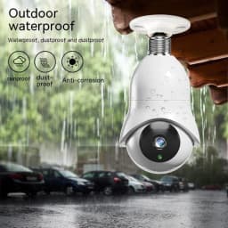 image-Dual Band Outdoor Night Vision High-definition Light Bulb Monitoring Wireless