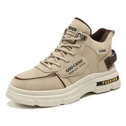 image-Men's Shoes Breathable High Top Working Wear Shoes Non-slip Casual Boots