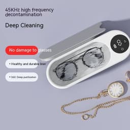 image-Glasses Washing Machine Ultrasonic Display Household Portable Small Automatic Cleaning Device