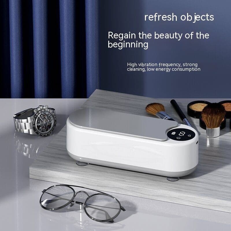 image-Glasses Washing Machine Ultrasonic Display Household Portable Small Automatic Cleaning Device