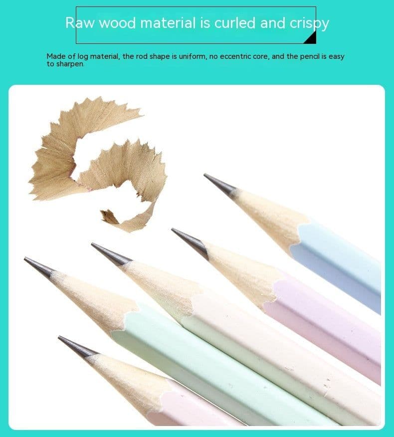 image-Basswood High-end Thermal Transfer Pencil Six Angle Rod Pencil