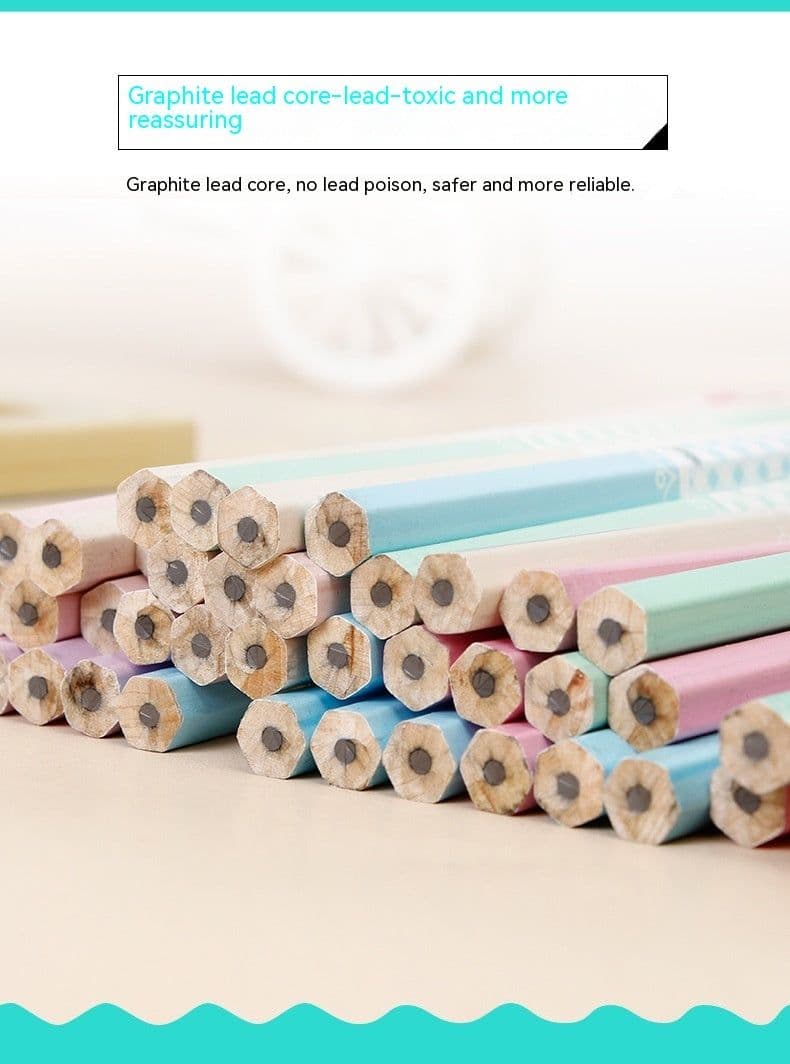 image-Basswood High-end Thermal Transfer Pencil Six Angle Rod Pencil