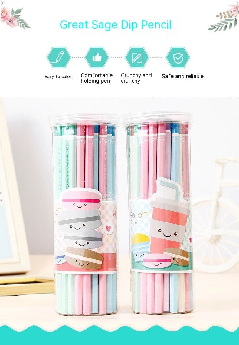 image-Basswood High-end Thermal Transfer Pencil Six Angle Rod Pencil