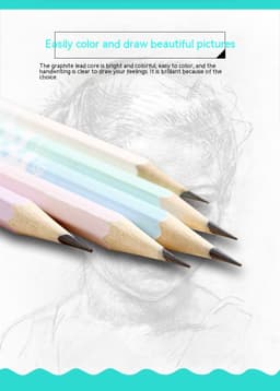 image-Basswood High-end Thermal Transfer Pencil Six Angle Rod Pencil