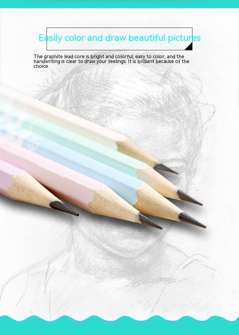 image-Basswood High-end Thermal Transfer Pencil Six Angle Rod Pencil