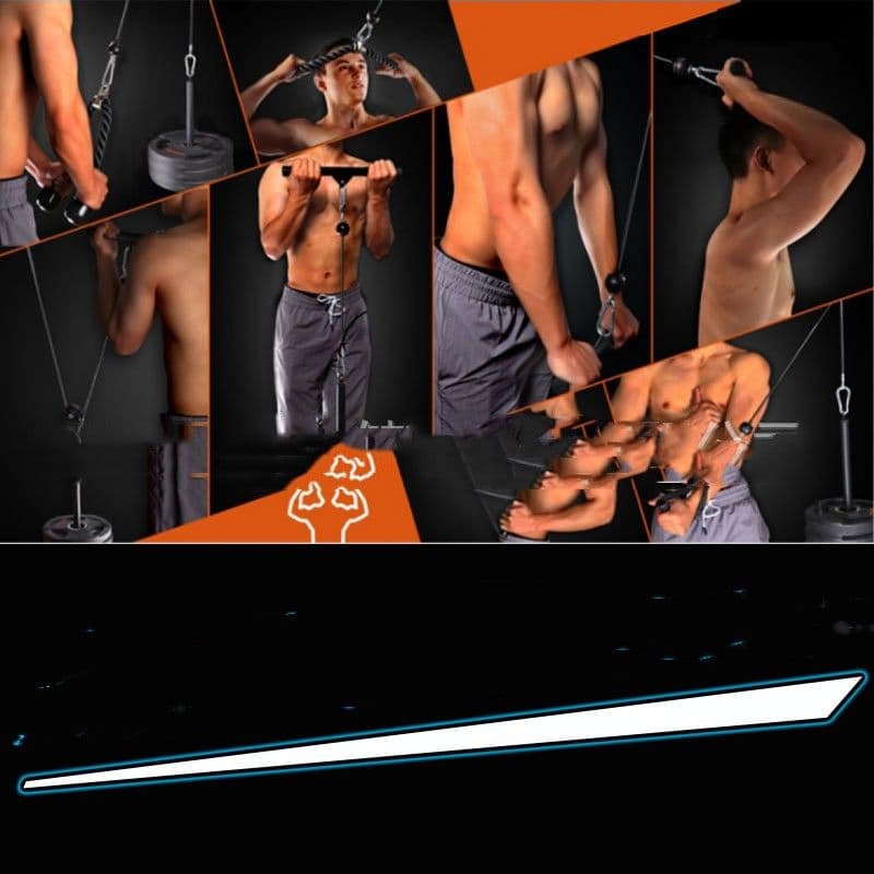 image-Fitness Equipment Pulley Suit Household