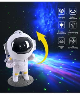 image-Galaxy Star Projector Starry Sky Night Light Astronaut Lamp Home Room Decor Decoration Bedroom Decorative Luminaires Gift