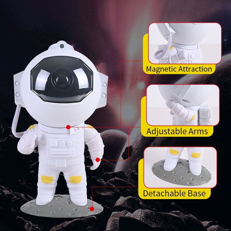 image-Galaxy Star Projector Starry Sky Night Light Astronaut Lamp Home Room Decor Decoration Bedroom Decorative Luminaires Gift