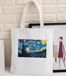 image-Vincent Van Gogh's Oil Painting Retro Printed Canvas Bag