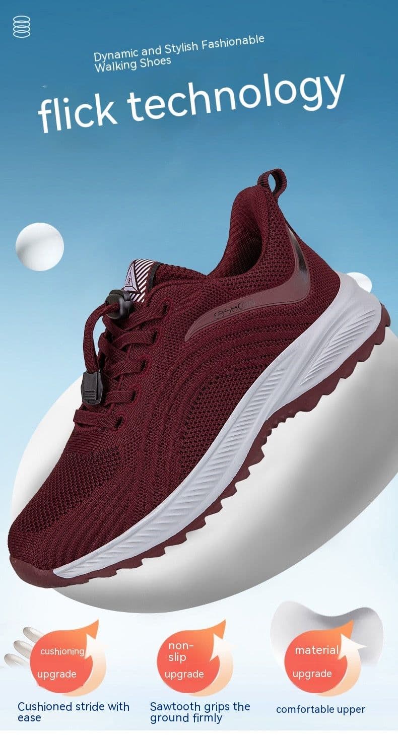 image-Lightweight Breathable Middle-aged And Elderly Non-slip Soft Sole Shoes