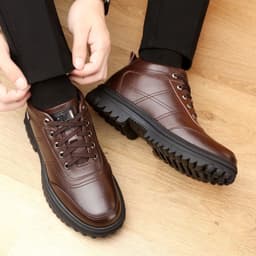 image-Winter New Fleece-lined Thickened Men's Cotton Shoes