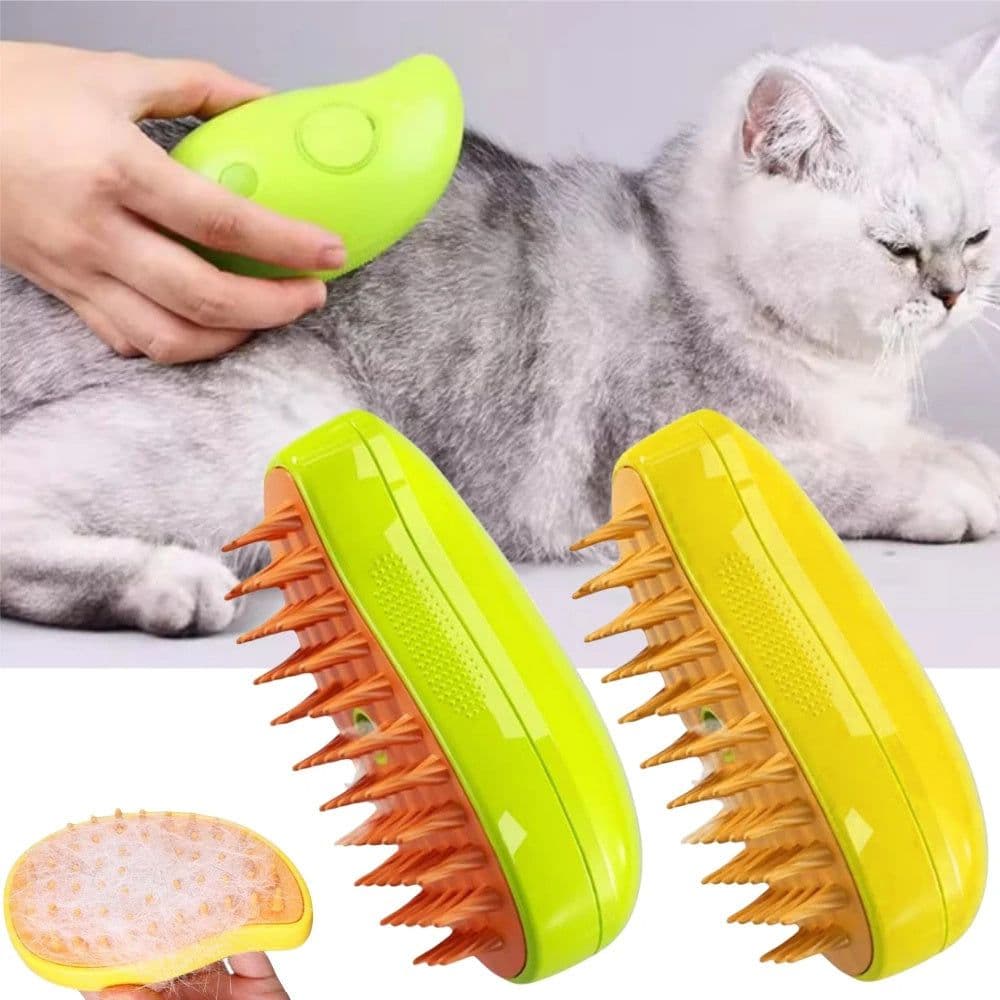 image-3 In 1 Cat Steam Brush Steamy Dog Brush Electric Spray Cat Hair Brushes For Massage Pet Grooming Comb Hair Removal Combs