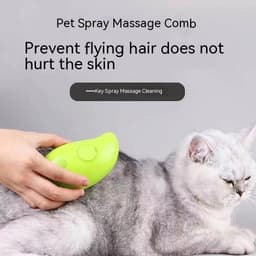 image-3 In 1 Cat Steam Brush Steamy Dog Brush Electric Spray Cat Hair Brushes For Massage Pet Grooming Comb Hair Removal Combs