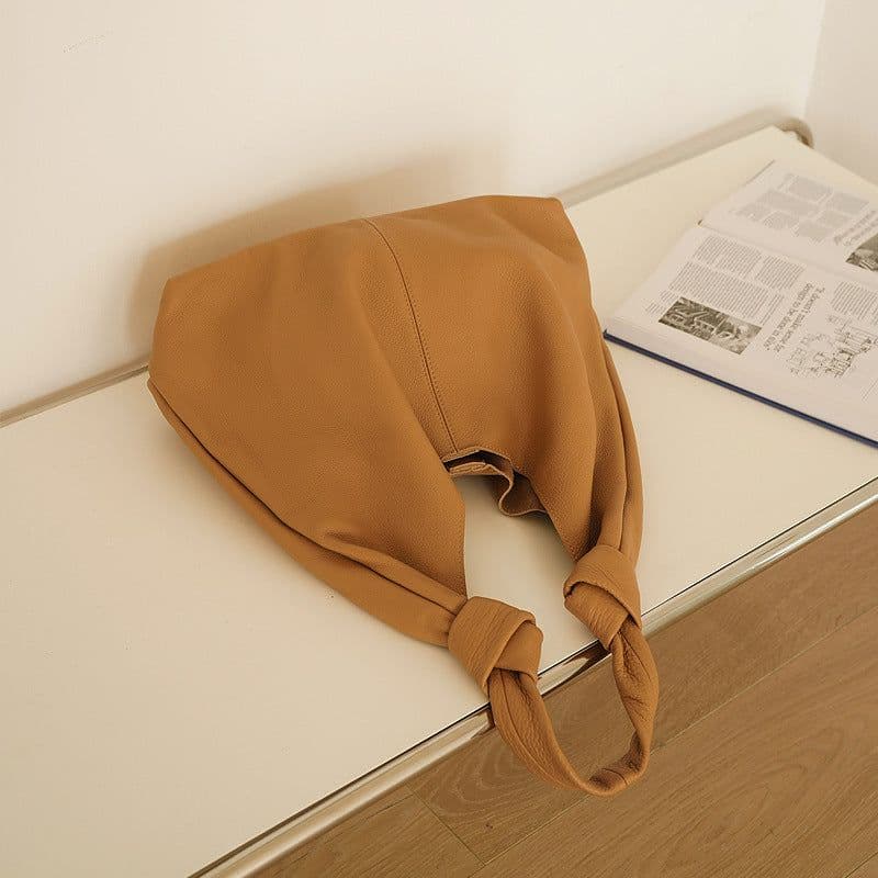 image-Women's Leather Handbag All-matching Underarm Bag