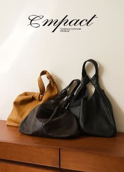 image-Women's Leather Handbag All-matching Underarm Bag