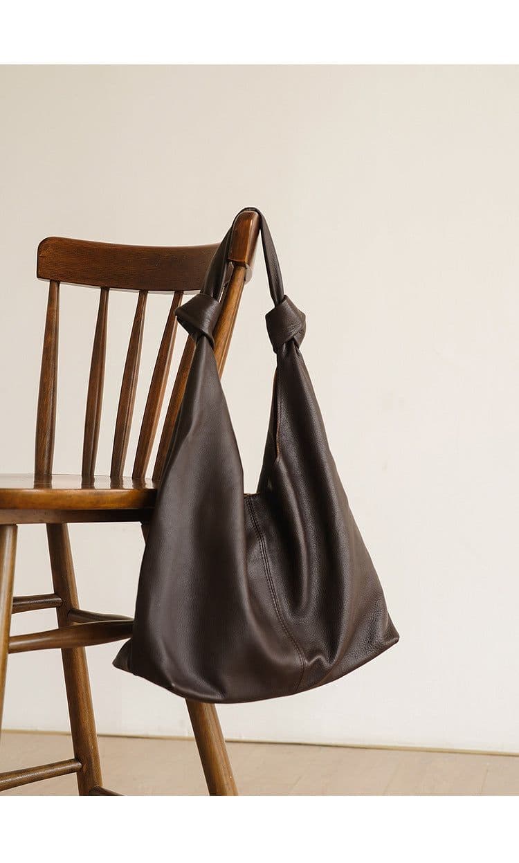 image-Women's Leather Handbag All-matching Underarm Bag
