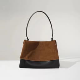 image-Retro Contrast Color Underarm Premium Shoulder Messenger Bag