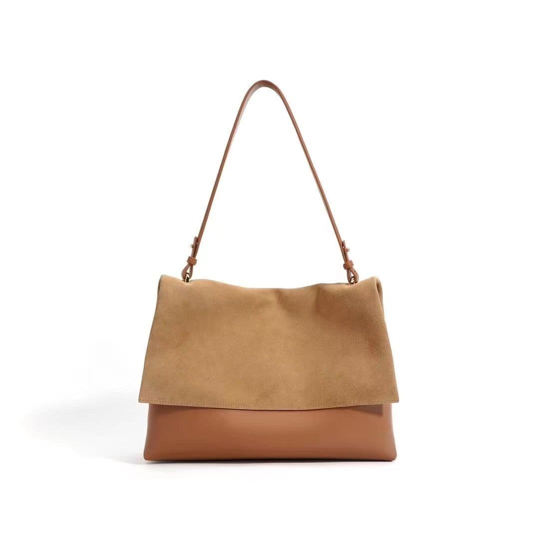 image-Retro Contrast Color Underarm Premium Shoulder Messenger Bag