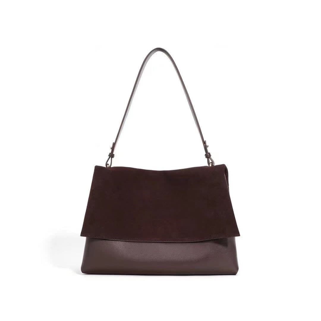 image-Retro Contrast Color Underarm Premium Shoulder Messenger Bag